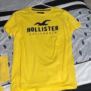 Yellow Hollister Shirt Medium